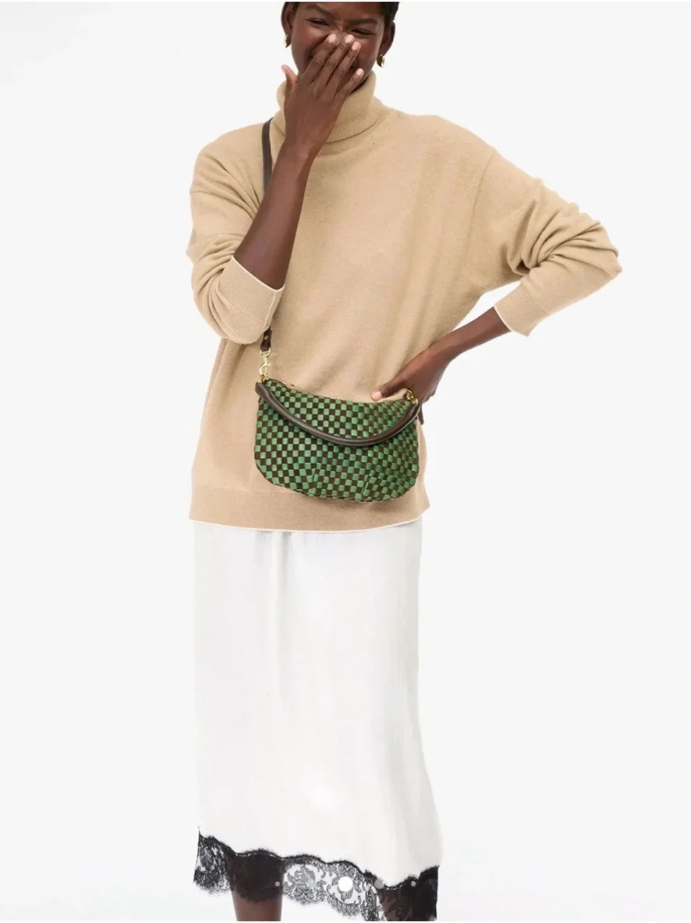 Clare V. Petit Moyen - Pine/ Chocolate NWT - Picture 2 of 8
